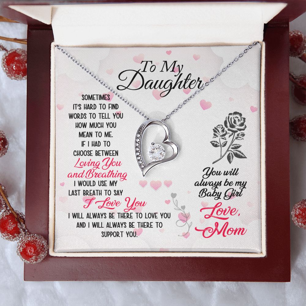 Mother and Daughter Forever Love Heart Necklace-[Heartfelt Family Gift]