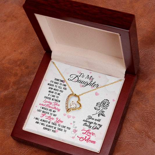 Mother and Daughter Forever Love Heart Necklace-[Heartfelt Family Gift]