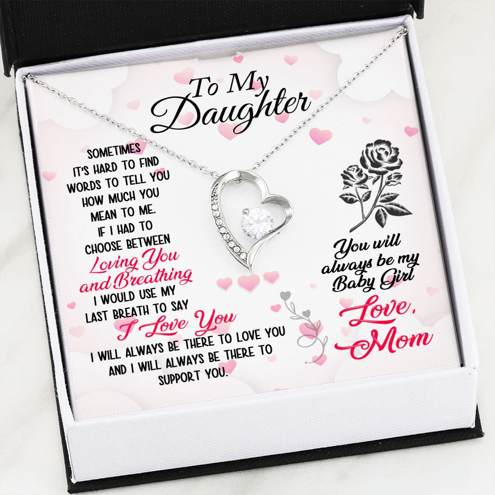 Mother and Daughter Forever Love Heart Necklace-[Heartfelt Family Gift]