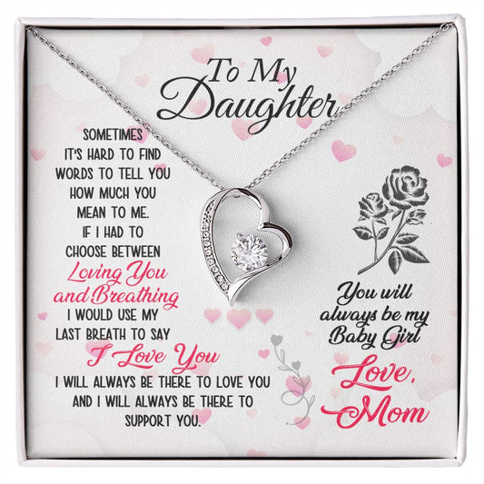 Mother and Daughter Forever Love Heart Necklace-[Heartfelt Family Gift]