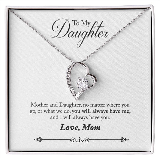 Mother and Daughter Forever Love Heart Necklace-[Heartfelt Family Gift]