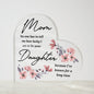 Mother Daughter Acrylic Heart-[Heartfelt Family Gift]