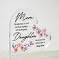 Mother Daughter Acrylic Heart-[Heartfelt Family Gift]
