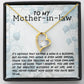 Mother In Law Blessing  Forever Love Heart Necklace-[Heartfelt Family Gift]