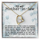 Mother In Law Blessing  Forever Love Heart Necklace-[Heartfelt Family Gift]