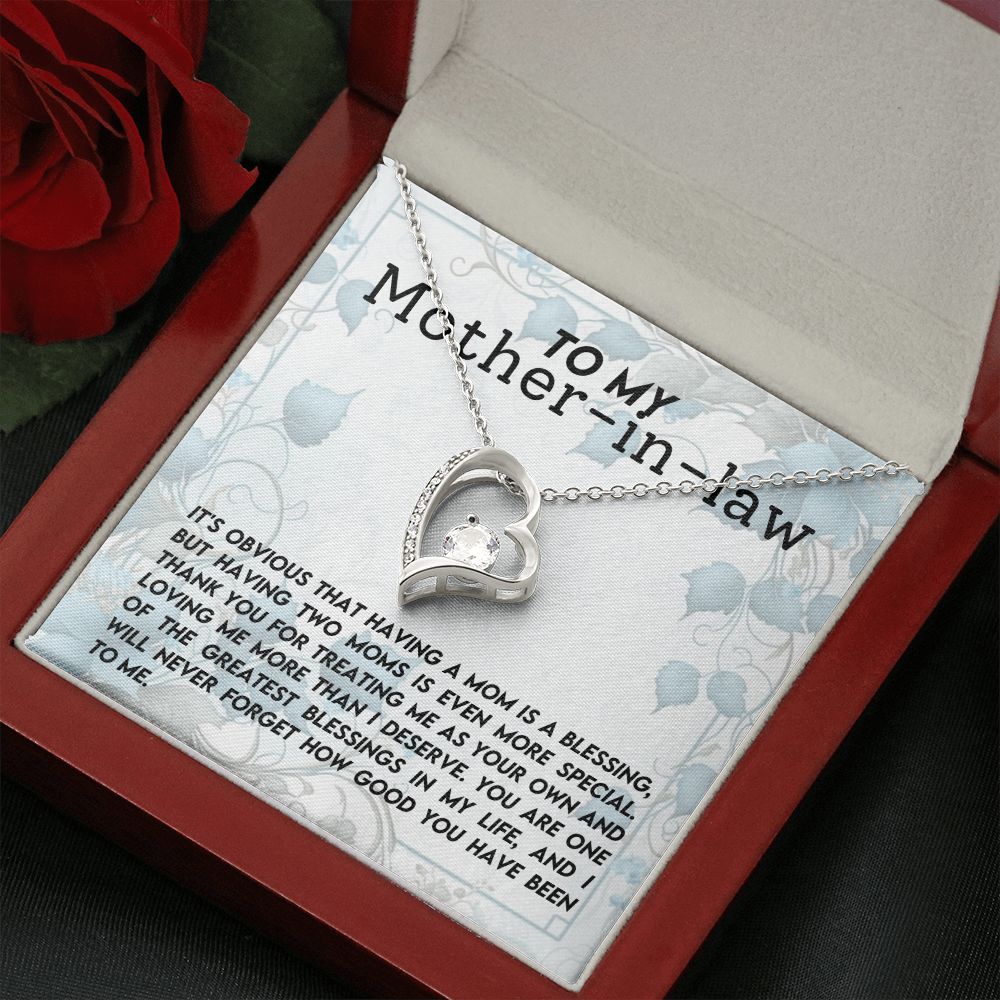 Mother In Law Blessing  Forever Love Heart Necklace-[Heartfelt Family Gift]