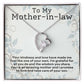 Mother In Law Kindness Forever Love Heart Necklace-[Heartfelt Family Gift]