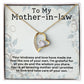 Mother In Law Kindness Forever Love Heart Necklace-[Heartfelt Family Gift]