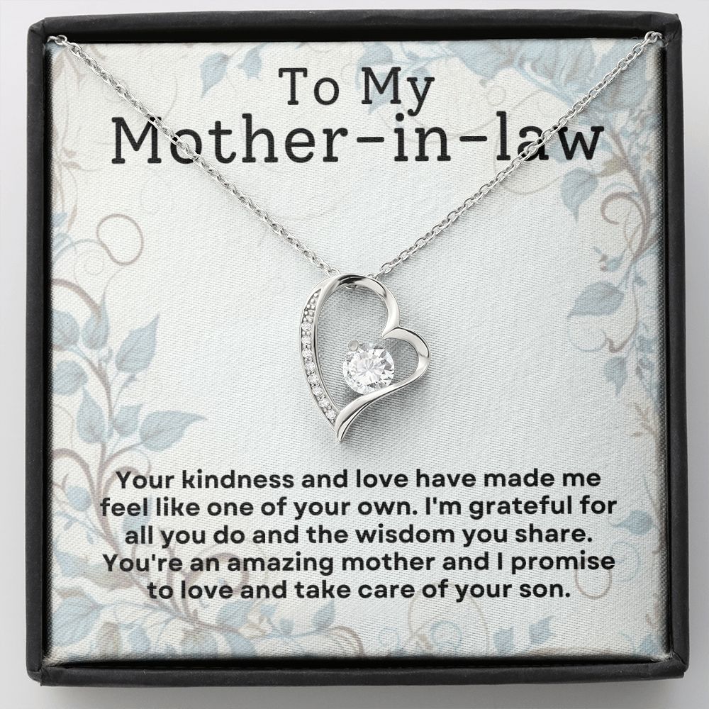 Mother In Law Kindness Forever Love Heart Necklace-[Heartfelt Family Gift]