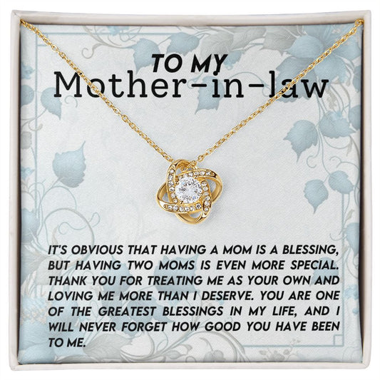 Mother In Law Love Knot Necklace-[Heartfelt Family Gift]