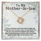 Mother In Law Love Knot Necklace-[Heartfelt Family Gift]