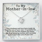 Mother In Law Love Knot Necklace-[Heartfelt Family Gift]