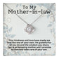 Mother In Law Love Knot Necklace-[Heartfelt Family Gift]