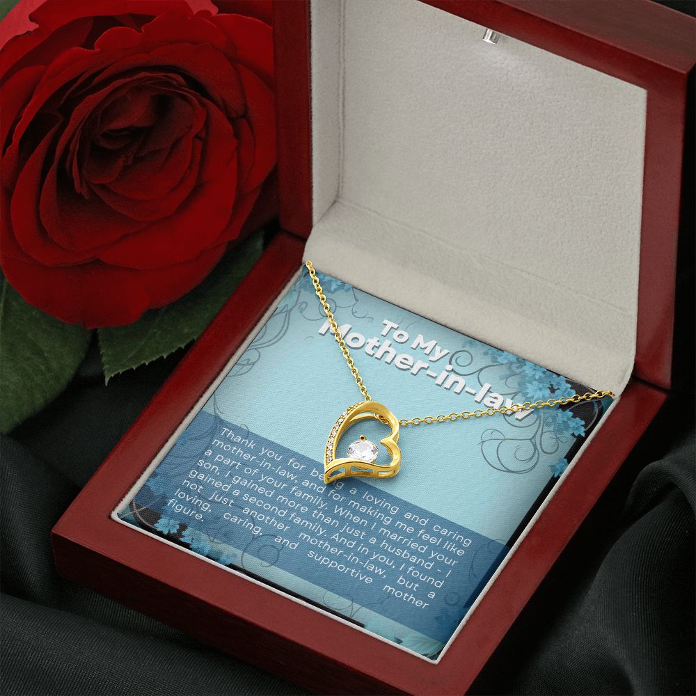 Mother In Law Thank You Forever Love Heart Necklace-[Heartfelt Family Gift]