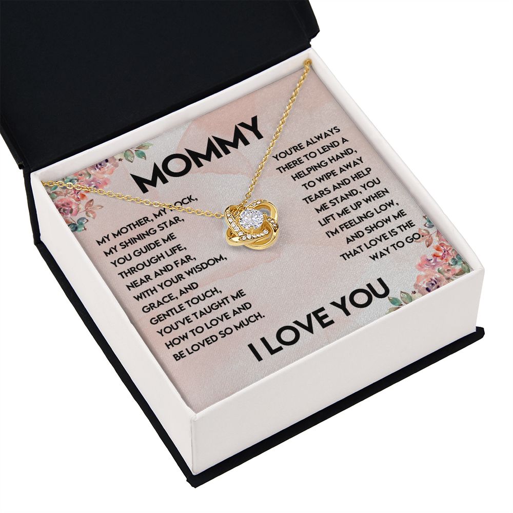 Mother My Rock Love Knot Necklace-[Heartfelt Family Gift]