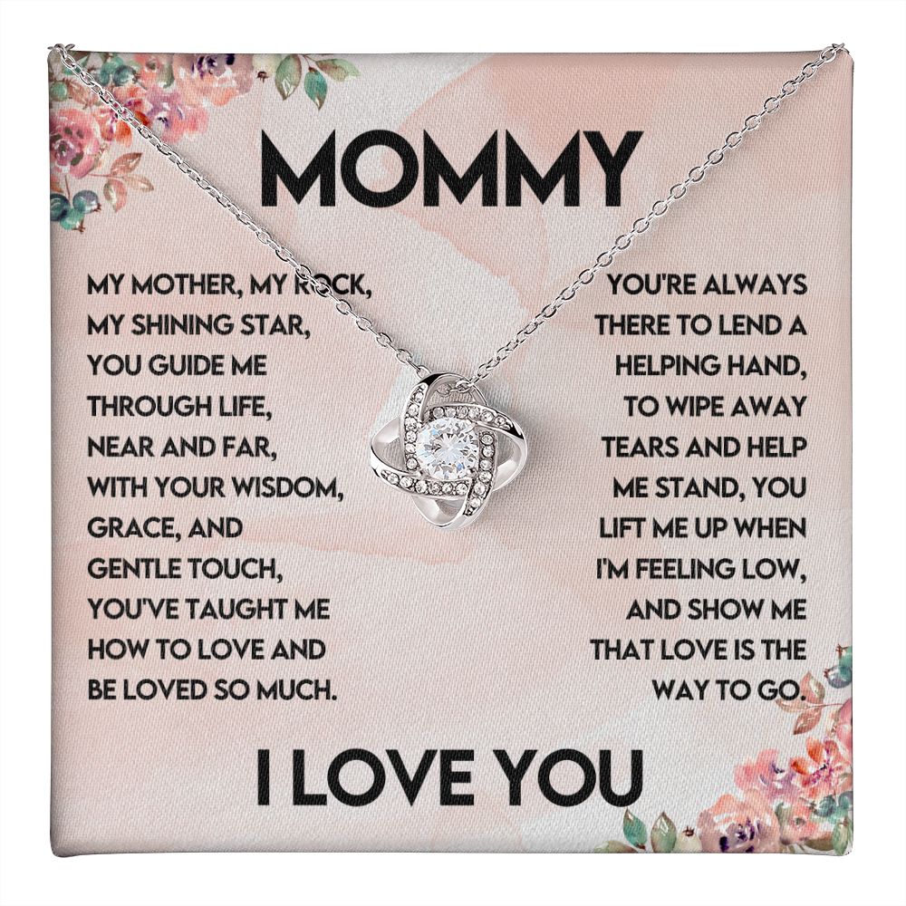 Mother My Rock Love Knot Necklace-[Heartfelt Family Gift]