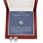 Mother of The Groom -Love Knot Necklace Earring Set -Jewelry Gift From Bride-[Heartfelt Family Gift]