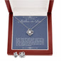Mother of The Groom -Love Knot Necklace Earring Set -Jewelry Gift From Bride-[Heartfelt Family Gift]