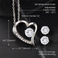 Mother's Day Anchored In Faith Forever Love Necklace Earring Set-[Heartfelt Family Gift]