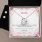Mother's Day Anchored In Faith Forever Love Necklace Earring Set-[Heartfelt Family Gift]