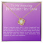 My Amazing Mother In Law Love Knot Necklace-[Heartfelt Family Gift]