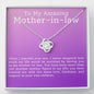 My Amazing Mother In Law Love Knot Necklace-[Heartfelt Family Gift]