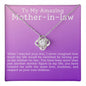 My Amazing Mother In Law Love Knot Necklace-[Heartfelt Family Gift]