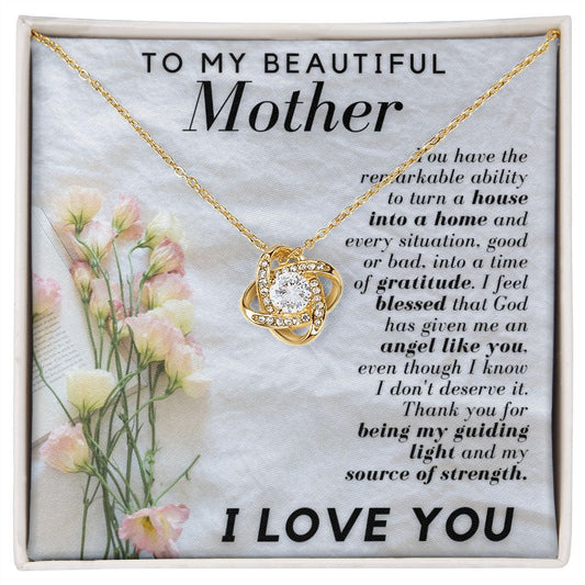My Beautiful Mother Love Knot Necklace-[Heartfelt Family Gift]