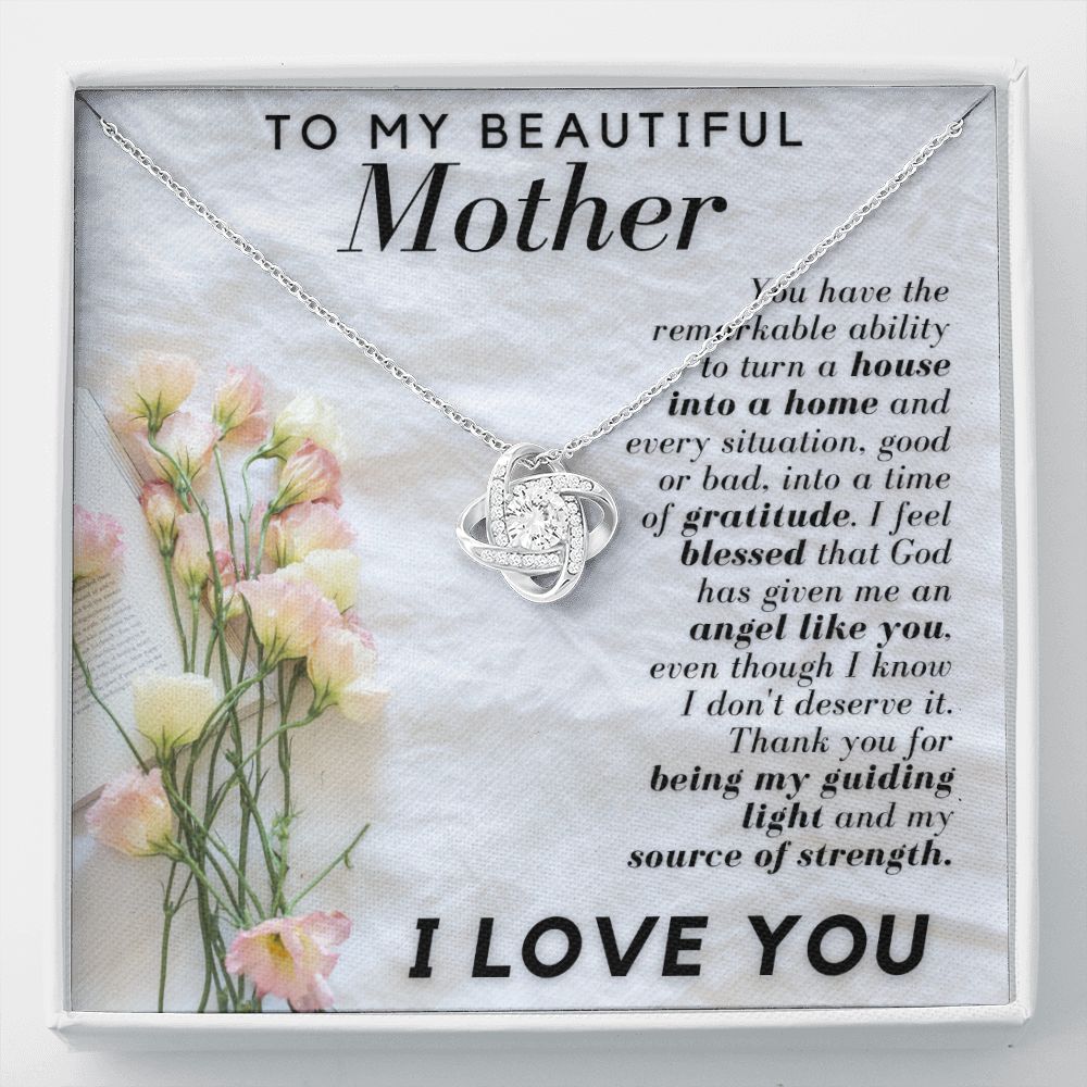 My Beautiful Mother Love Knot Necklace-[Heartfelt Family Gift]