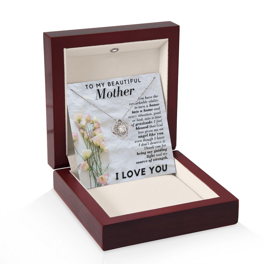 My Beautiful Mother Love Knot Necklace-[Heartfelt Family Gift]