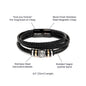 My Handsome Grandson - Love You Forever Bracelet - Personalized Signature-[Heartfelt Family Gift]