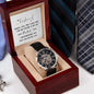 My Husband Men's Openwork Watch with Lighted Gift Box-[Heartfelt Family Gift]