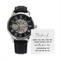 My Husband Men's Openwork Watch with Lighted Gift Box-[Heartfelt Family Gift]
