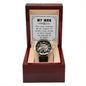 My Man Forever and Always Men's Openwork Watch with Lighted Gift Box-[Heartfelt Family Gift]
