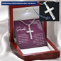 My Soulmate -  Your Smile - Engraved Stainless Steel Cross-[Heartfelt Family Gift]