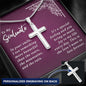 My Soulmate -  Your Smile - Engraved Stainless Steel Cross-[Heartfelt Family Gift]
