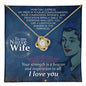 Nurse - Pride and Strength - Love Knot Necklace-[Heartfelt Family Gift]