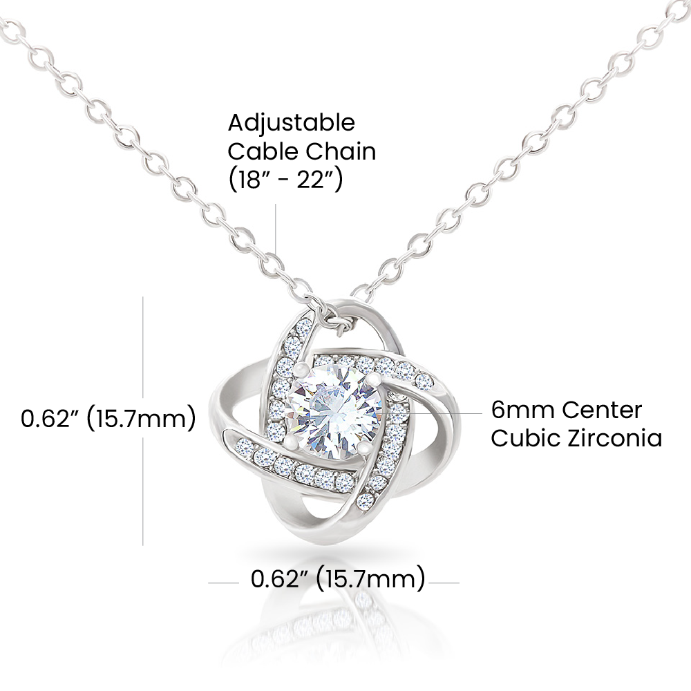 Nurse Wife - You Brighten My Day - Knot Necklace-[Heartfelt Family Gift]