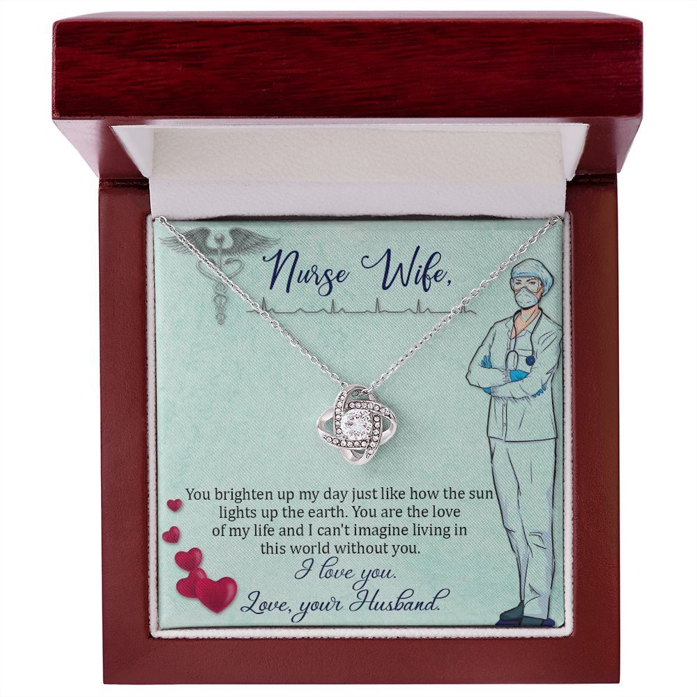 Nurse Wife - You Brighten My Day - Knot Necklace-[Heartfelt Family Gift]