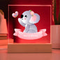 Nursery Bedroom Nightlight Acrylic LED PlaquePersonalized with Child's Name-[Heartfelt Family Gift]