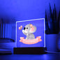 Nursery Bedroom Nightlight Acrylic LED PlaquePersonalized with Child's Name-[Heartfelt Family Gift]