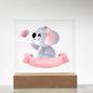 Nursery Bedroom Nightlight Acrylic LED PlaquePersonalized with Child's Name-[Heartfelt Family Gift]