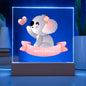 Nursery Bedroom Nightlight Acrylic LED PlaquePersonalized with Child's Name-[Heartfelt Family Gift]