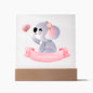 Nursery Bedroom Nightlight Acrylic LED PlaquePersonalized with Child's Name-[Heartfelt Family Gift]
