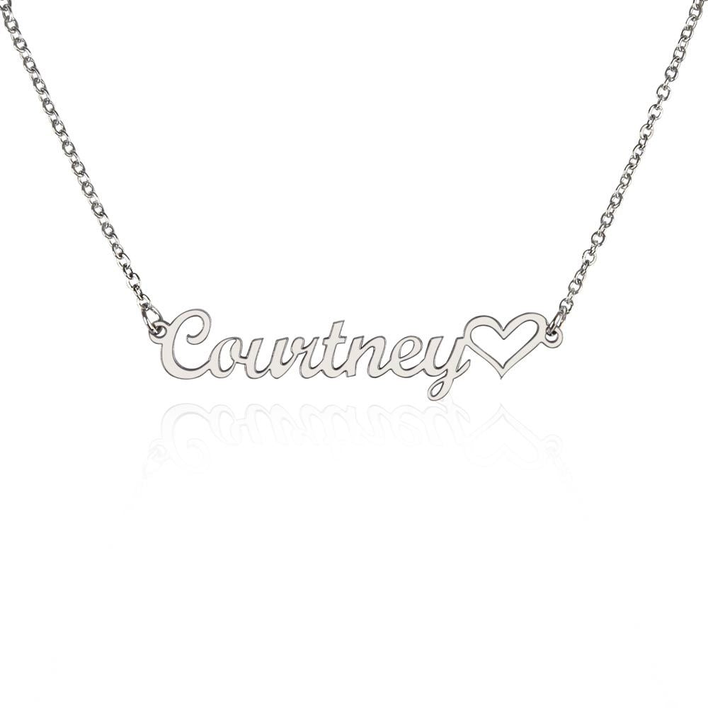 Personalized Custom Name Necklace with Heart-[Heartfelt Family Gift]