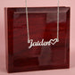 Personalized Custom Name Necklace with Heart-[Heartfelt Family Gift]