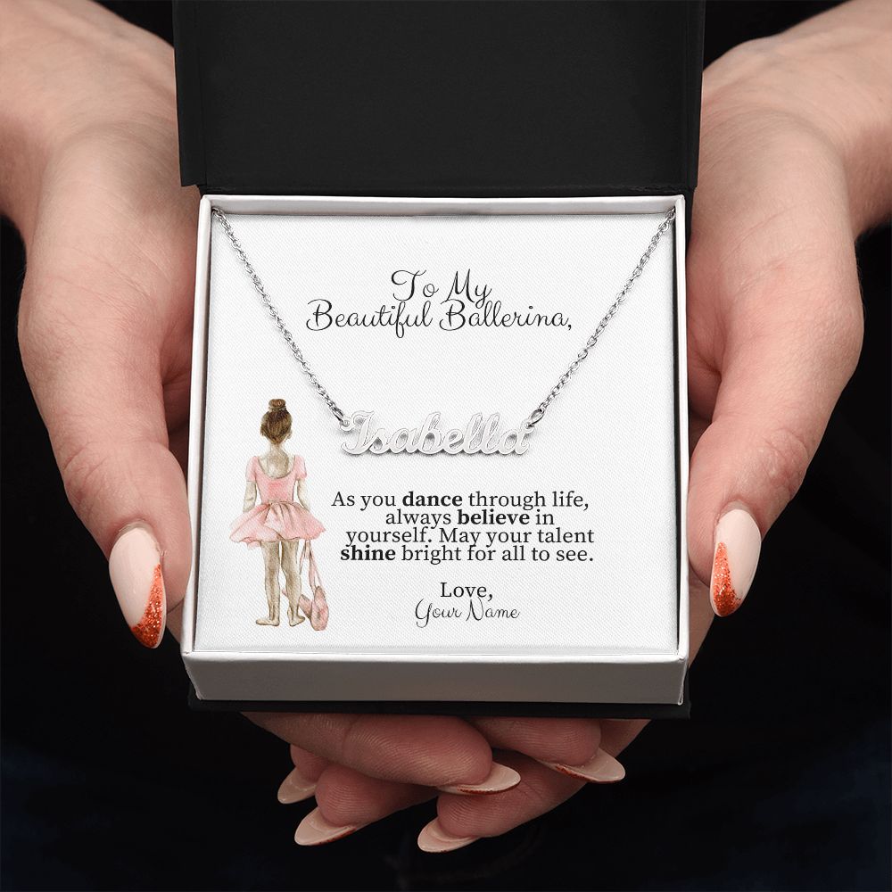 Personalized Dance Name Necklace-[Heartfelt Family Gift]