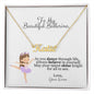 Personalized Dance Name Necklace-[Heartfelt Family Gift]