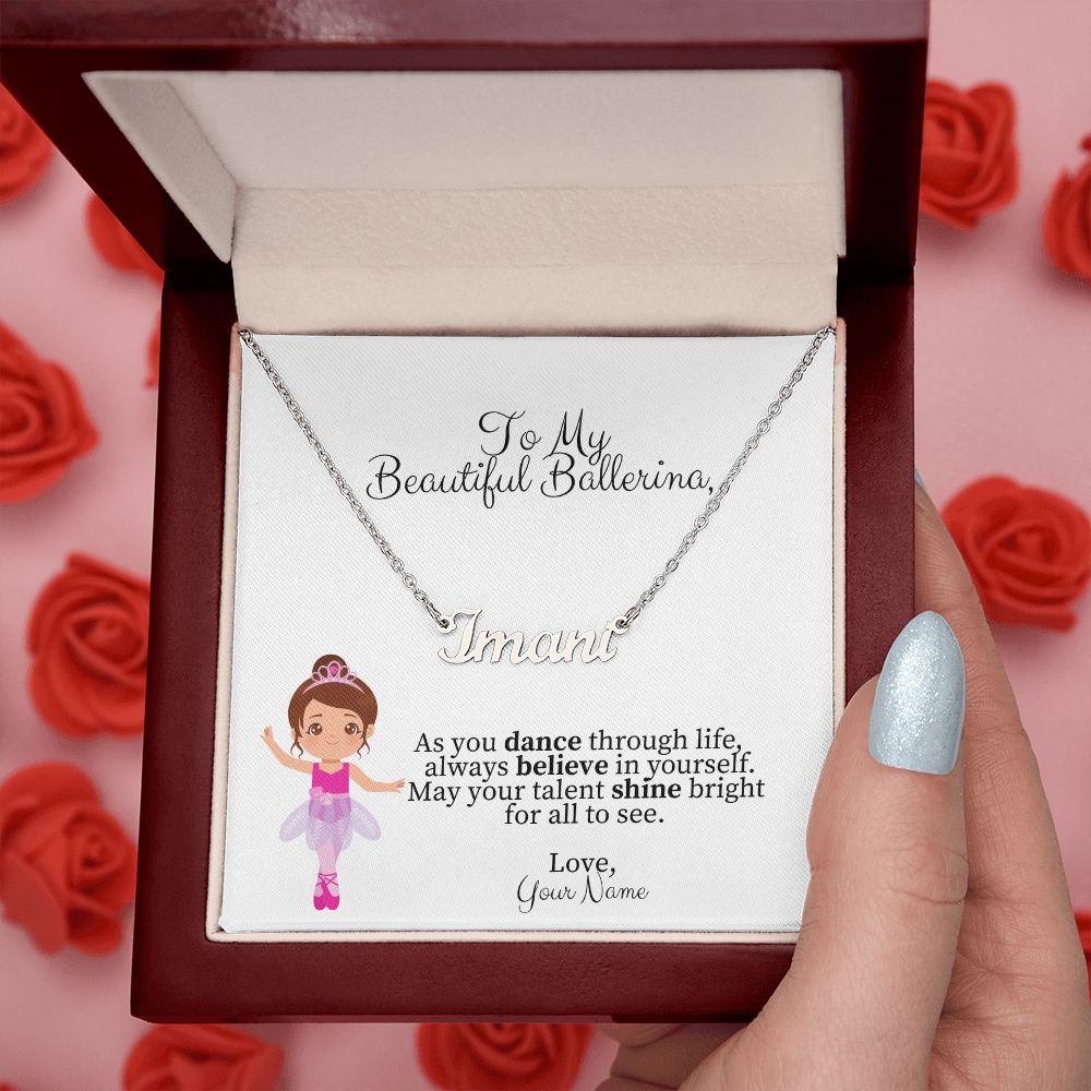 Personalized Dance Name Necklace-[Heartfelt Family Gift]