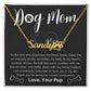 Personalized Dog Mom Paw Print Name Necklace-[Heartfelt Family Gift]